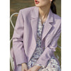 ZIQIAO Japanese Suit Collar Regular Sleeve Colorful Blazers Straight Casual Office Lady Solid Single Breasted Spring Suit