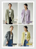 ZIQIAO Japanese Suit Collar Regular Sleeve Colorful Blazers Straight Casual Office Lady Solid Single Breasted Spring Suit