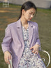 ZIQIAO Japanese Suit Collar Regular Sleeve Colorful Blazers Straight Casual Office Lady Solid Single Breasted Spring Suit