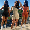 ZOOEFFBB Summer Tracksuit Two Piece Set Jogger for Women Clothes Sleeveless Tank Top and Biker Shorts Streetwear Matching Sets