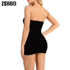 ZSIIBO Off Shoulder Backless Party Dress Women Sexy Dress Black Dresses Strapless Long Tube Top Vestidos Women's Dress