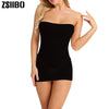 ZSIIBO Off Shoulder Backless Party Dress Women Sexy Dress Black Dresses Strapless Long Tube Top Vestidos Women's Dress