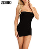 ZSIIBO Off Shoulder Backless Party Dress Women Sexy Dress Black Dresses Strapless Long Tube Top Vestidos Women's Dress
