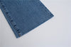 ZXQJ Women Solid Jeans 2022 Autumn Ladies Casual Loose High Waist Straight Pants Female Loose Pocket Blue Denim Pants