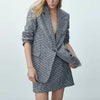 Za Casual Suit Blazers & Skirts + Suits Autumn Slim Office Women Suits 2022 Casual Street youth Blazers Suit