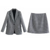 Za Casual Suit Blazers & Skirts + Suits Autumn Slim Office Women Suits 2022 Casual Street youth Blazers Suit