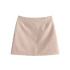 Za European and American style spring and autumn 2022 women's short small suit jacket slit mini skirt set