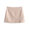 Za European and American style spring and autumn 2022 women's short small suit jacket slit mini skirt set