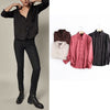 Za 2023 Women's Shirt Silk Office Lady Chic Blouse Long Sleeve Stain Turn Down Collar Button Shirts Elegant Mujer Tops