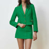 Za Suits Office Suit Women Suits & Skirt Suits 2022 Simple Slim Chic Green Suit Casual Street Youth Elegant Suits Women