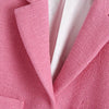 Za Women 2 Piece Set Suit Blazer Vintage Texture Short Sleeve Coat Office Blazer And Elegant High-Waisted Skirt Female