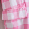 Za Women 2022 Single Pink Breasted  Check Blazer Coat Vintage Long Sleeve Pockets Loose Female Outerwear Chic