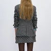 Za Women Elegant Office Wear Plaid Textured Double Breasted Long Sleeve Blazer With Female High Wiats Mini Chic Skirts Sets