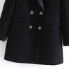 Za Women's Blazers Dress Chaquetas De Mujer 2022 Veste Femme Office Ladies Formal Work Black Blazer Outerwears Autumn Chic Coats