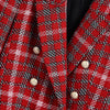 Za Women's Blazers Suits Jackets Sets Office Formal Ladies Blazer Mujer Coats Femme Long Sleeves Red Elegant Clothing Chic Plaid
