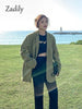 Zadily 2023 Autumn Korean style Long Sleeve Green Women Blazer Oversize Loose BF Ladies Suit Blazers Work Clothing Jacket Coat
