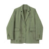 Zadily 2023 Autumn Korean style Long Sleeve Green Women Blazer Oversize Loose BF Ladies Suit Blazers Work Clothing Jacket Coat