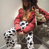 Zebra Animal Print Elegant Pants Capris Harajuku High Waist Trousers Ladies Casual Office Pants Women Streetwear 2023