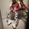 Zebra Animal Print Elegant Pants Capris Harajuku High Waist Trousers Ladies Casual Office Pants Women Streetwear 2023