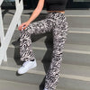 Zebra Animal Print Elegant Pants Capris Harajuku High Waist Trousers Ladies Casual Office Pants Women Streetwear 2023