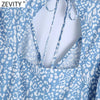 Zevity Women Sexy Deep V Neck Leopard Print Agaric Lace Mini Dress Female Chic Back Hole Casual Slim Ruffles Vestidos DS8199