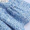 Zevity Women Sexy Deep V Neck Leopard Print Agaric Lace Mini Dress Female Chic Back Hole Casual Slim Ruffles Vestidos DS8199