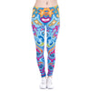 Brand Fashion Women Leggings Seaflowers Printing Cats Fitness Legging High Waist Stretch Woman Pants