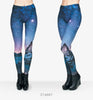 Brand Night Moon 3D Printing Our world Legging Punk Women Legins Stretchy Trousers Casual Pants Leggings