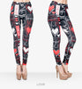 Brand Russian style Fire flame Printing Leggings Punk Women Legging Stretchy Trousers Casual Pants Womens Leggings