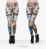 Brand Russian style Fire flame Printing Leggings Punk Women Legging Stretchy Trousers Casual Pants Womens Leggings