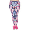 High Quality Large Size Leggings Feathers Color Printed Leggins Plus Size Trousers Stretch Pants For Plump Wome