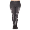 Hot S Large Size Leggings Egyptian Cat Printed High Waist Leggins Plus Size Trousers Stretch Pants For Plump Women