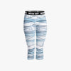New Arrival Women Capri Leggings Blue Bandage Printing Fashion Mid-Calf 3/4 Fitness Movement Leggins Capri Pants