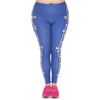 New Large Size Leggings Color Music Printed High Waist Leggins Plus Size Fashion Trousers Stretch Pants For Plump Women