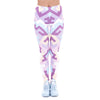 New Spring Women Legins Geometric Shapes Pink Printing Legging Fashion Elegant High Waist Woman Leggings
