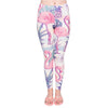 Retro Style Women Legging Elegant Flamingo Printing Leggings Fitness High Waist Woman Flexible Pants