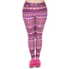 Summer Large Size Leggings Boho Purple Printed High Waist Leggins Plus Size Trousers Stretch Pants For Plump