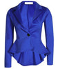 Zoulv Long Sleeve Single Button Jacket Coat Outwear Comfortable Coat Women One Button Slim Casual Business Blazer Suit