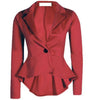 Zoulv Long Sleeve Single Button Jacket Coat Outwear Comfortable Coat Women One Button Slim Casual Business Blazer Suit