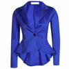 Zoulv Long Sleeve Single Button Jacket Coat Outwear Comfortable Coat Women One Button Slim Casual Business Blazer Suit