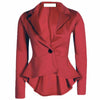 Zoulv Long Sleeve Single Button Jacket Coat Outwear Comfortable Coat Women One Button Slim Casual Business Blazer Suit