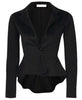 Zoulv Long Sleeve Single Button Jacket Coat Outwear Comfortable Coat Women One Button Slim Casual Business Blazer Suit