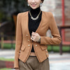 autumn  Blazer Women Long Sleeve double breasted Suit Jacket Office Ladies suit