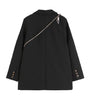 autumn winterVintage Stylish Plus Size Blazer Female Outerwear White Office Lady Blazers Coat Women Black Notched Collar Long Sl