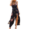 bodysuit women jumpsuit summer women Sleeveless Floral Print Jumpsuit Summer Loose Playsuit Rompers NY/XXL