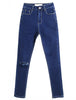 catonATOZ 1883 Women`s High Waist Blue Ripped Denim Pants Trousers Jeans For Women