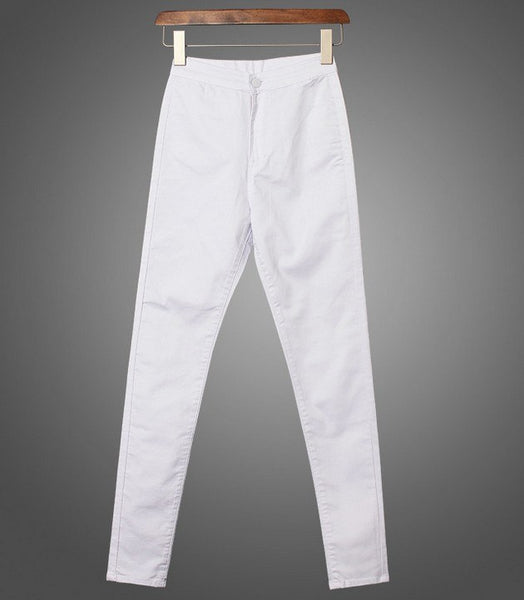 catonATOZ 1888 New Women's High Waist Jeans Pencil Stretch Denim Pants Female Slim Skinny Trousers Calca Jeans