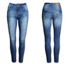 catonATOZ 2052 Office Lady Classic Stretch Skinny Jeans Woman Blue Denim Pencil Pants Jeans For Women