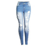 catonATOZ 2145 Women`s Ultra Stretchy Side Distressed Jeans Woman Washed Vintage Denim Pants Trousers Jeans for Women