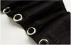 catonATOZ 2167 High Street Side Eyelets Jeans Black Skinny Denim Jeans Women Pants Female Jeans For Woman